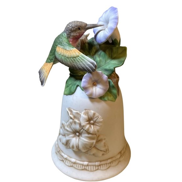 Ganz Hummingbird with Morning Glory Bell 1995 - Picture 1 of 11